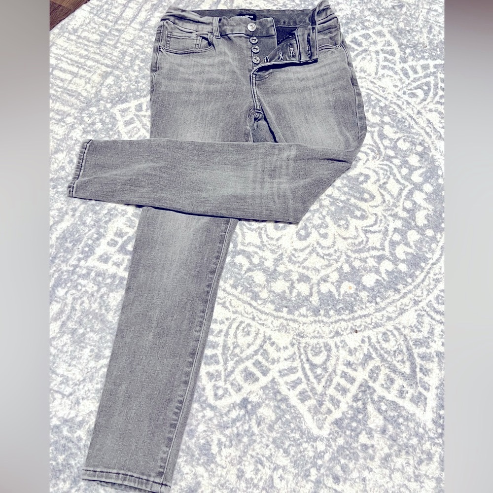 Express Skinny Midrise - gray - S petite /0 EUC